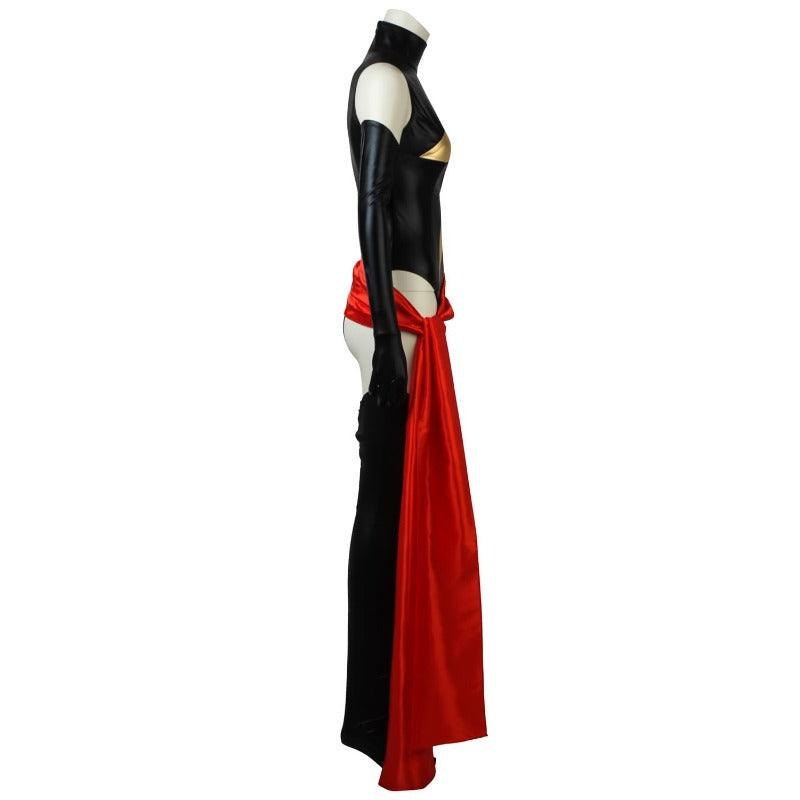 Ms.Shiny Superhero Costume - Red Waistband Movie Cosplay Halloween Outfit for Women