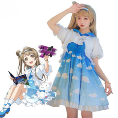 Lovelive Sky Cosplay Costume Maki Rin Nico Umi Cosplay  Love Live Eli Kotori Kotori Costume Hanayo Nozomi Lolita Dress