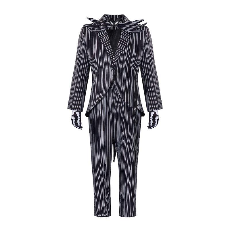 Jack Skellington Halloween Town Cosplay Costume Outfit for Halloween Carnival