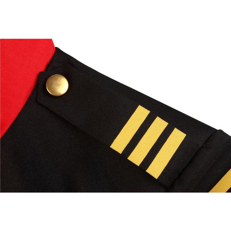 Space Battleship Yamato Juzo Okita Cosplay Costume Halloween Uniform Outfit