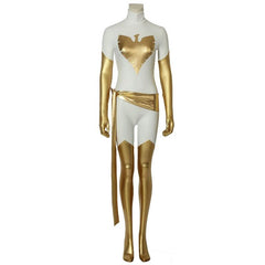 Phoenix X-Men Pearl White Spandex Cosplay Costume for Movie Fans