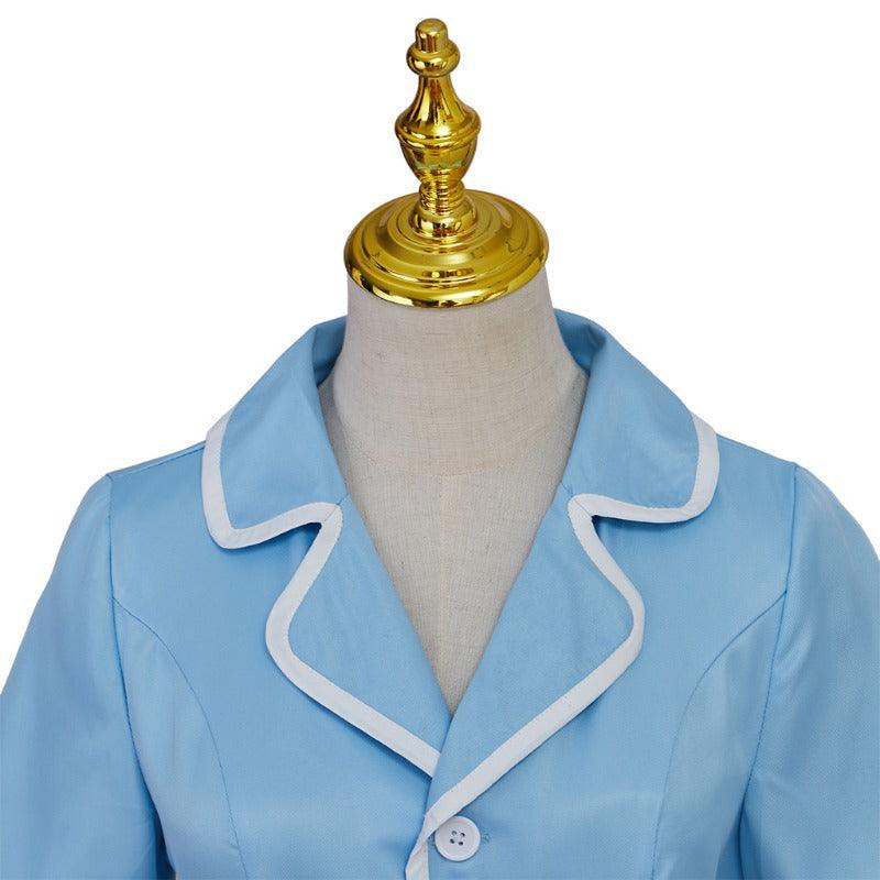 Waitress the Musical Inspired Cosplay Costume – Blue Maid Uniform Dress with Apron for Women