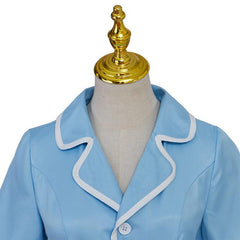 Waitress the Musical Inspired Cosplay Costume – Blue Maid Uniform Dress with Apron for Women