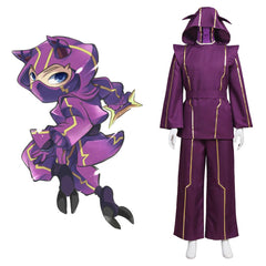 LOL Kennen Cosplay Costume Purple Battle Uniform with Hat - Game Cosplay Series