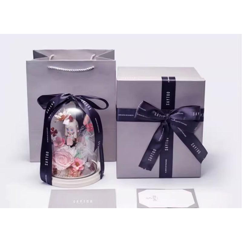 Pop Mart Eternal Rose: Elegant Preserved Rose for Christmas, Valentine's, Birthdays & Collectible Gift