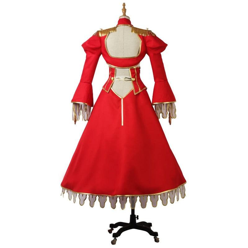 Nero Claudius Cosplay Costume Red White Dress - Fate/Grand Order Christmas Outfit