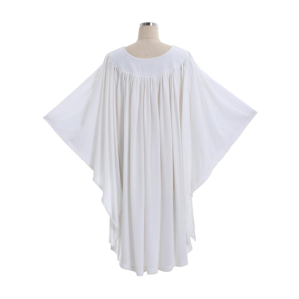 Traditional Women Church ALB White Vestments Chasuble Catholic Priests Clergy Surplice Costume