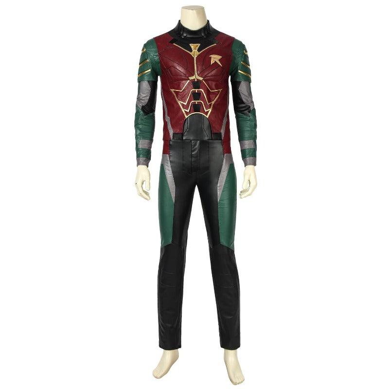 Red Robin Tim Drake Cosplay Costume – Damian Wayne Cape Uniform for Halloween