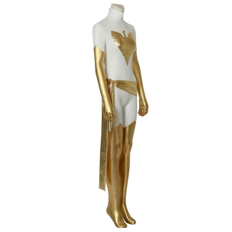 Phoenix X-Men Pearl White Spandex Cosplay Costume for Movie Fans