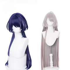 Honkai Star Rail Acheron Cosplay Wig Acheron Red Wigs Mixed Color Heat Resistant Perucas Synthetic Hair