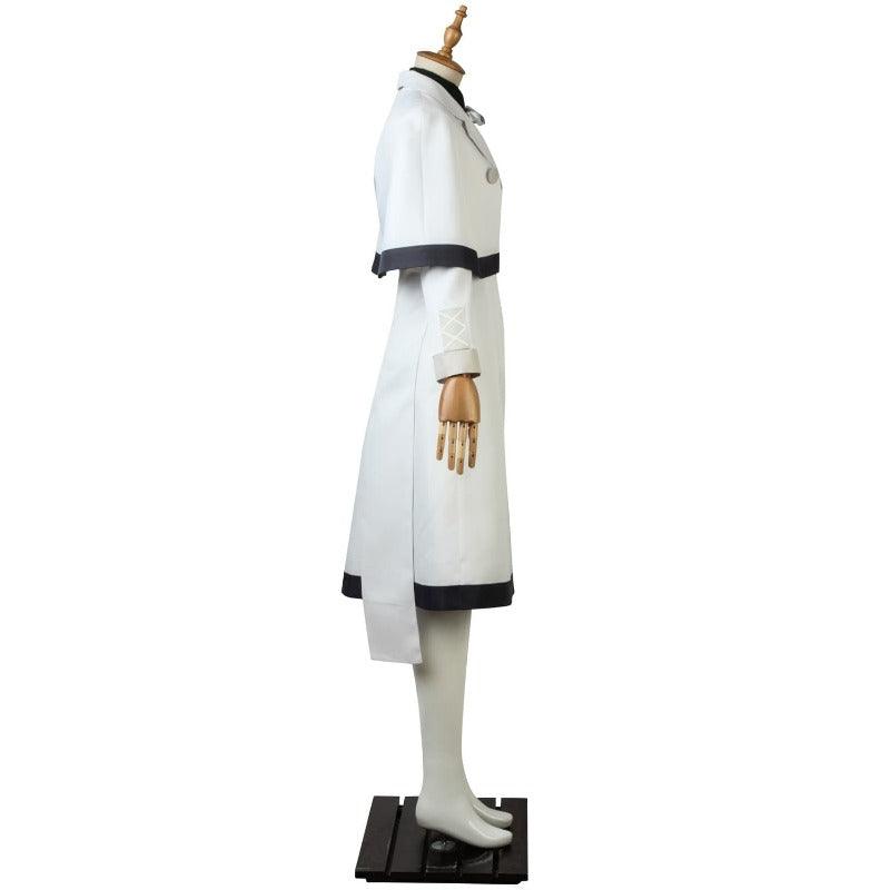 Yonebayashi Saiko Cosplay Costume White Trench Suit & Blue Wig - Tokyo Ghoul Anime Role Play