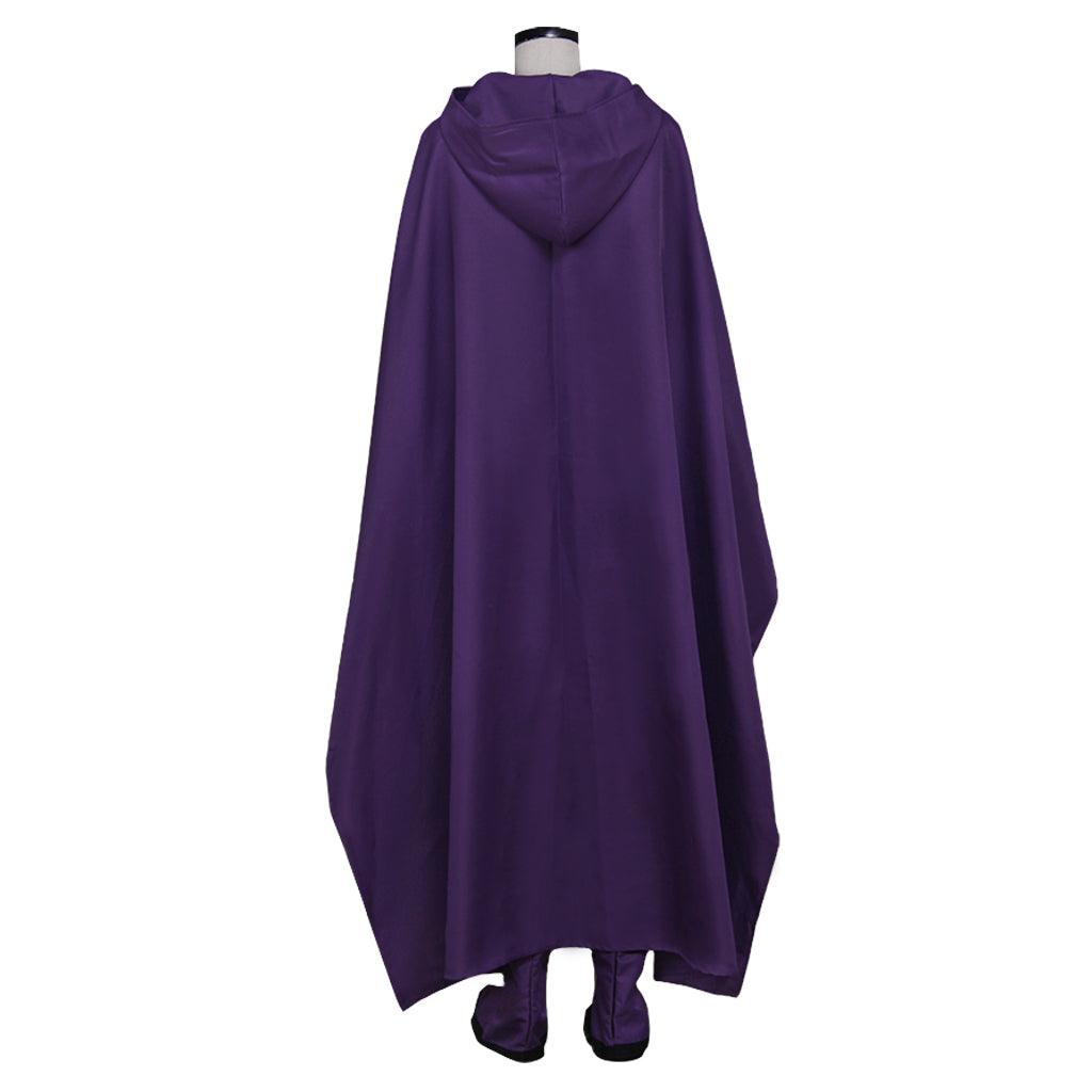 Teen Titans Raven Cosplay Costume - Superhero Comic Halloween Cape & Unitard Outfit