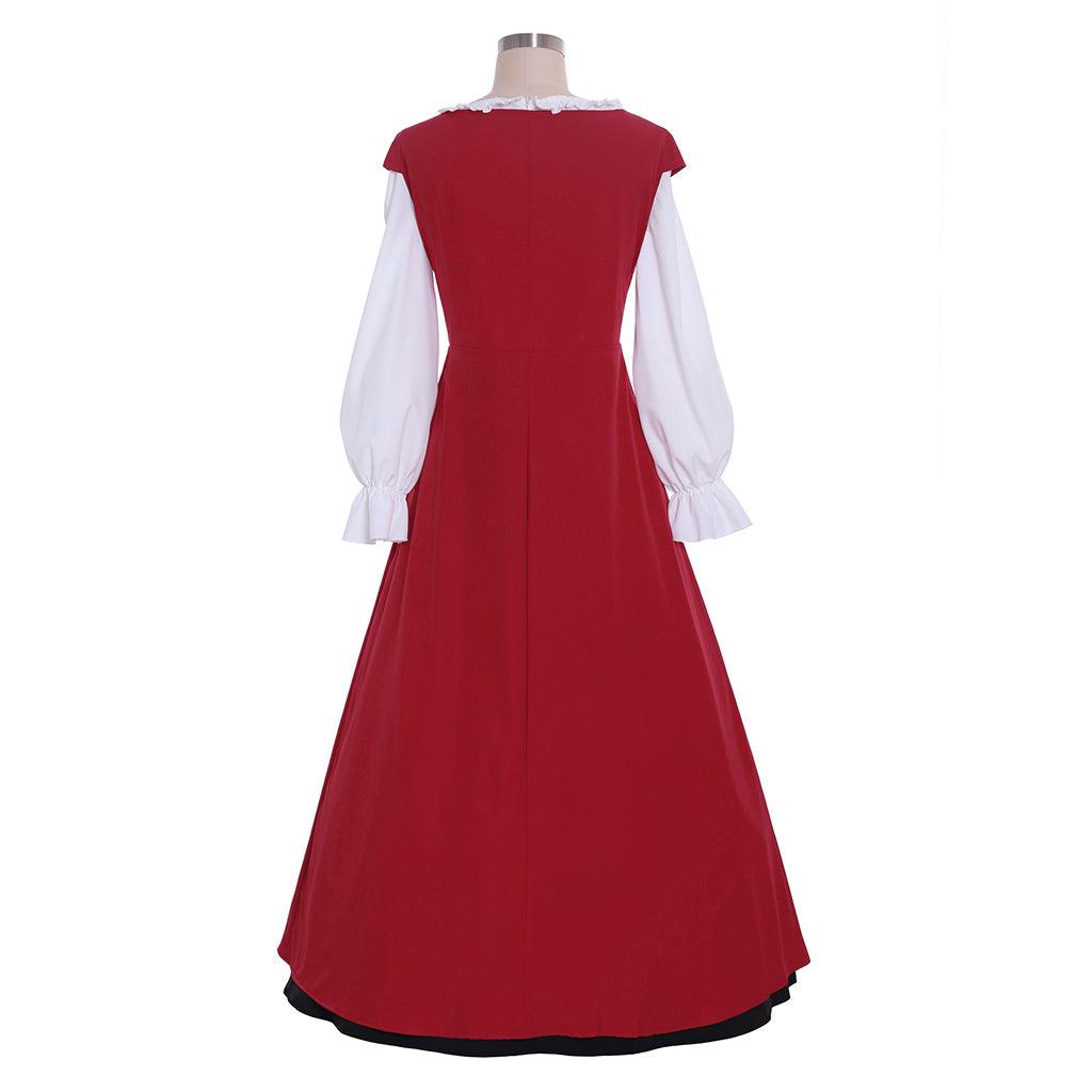 Medieval Renaissance Viking Princess Dress Women's Gothic Retro Victorian Civil War Costume Theme Party Ball Gown