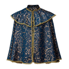 Medieval Vintage Tudor Cloak Costume - Victorian Prince Shawl Cape for Adults