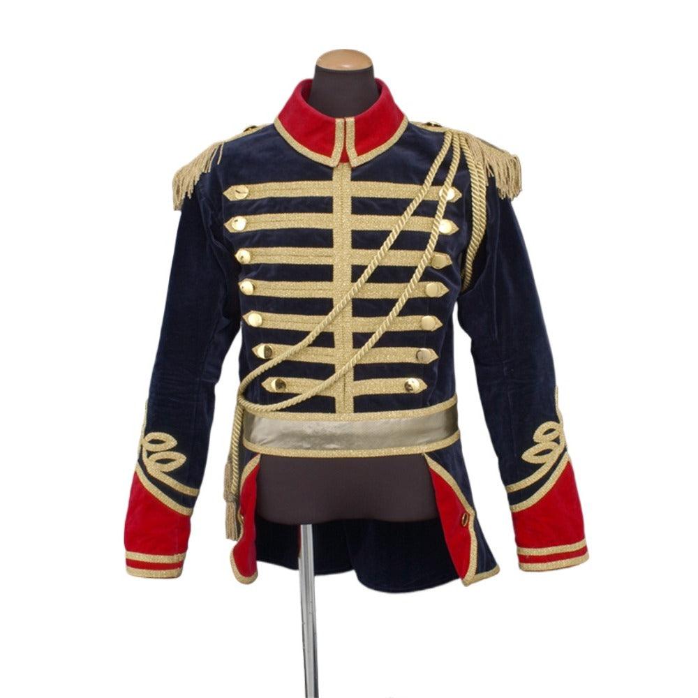 Medieval Military Officer Soldier Cosplay Costume - Regal Ballet Musical Jacket with Hat | Coscosmos