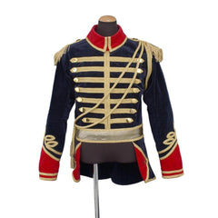 Medieval Military Officer Soldier Cosplay Costume - Regal Ballet Musical Jacket with Hat | Coscosmos