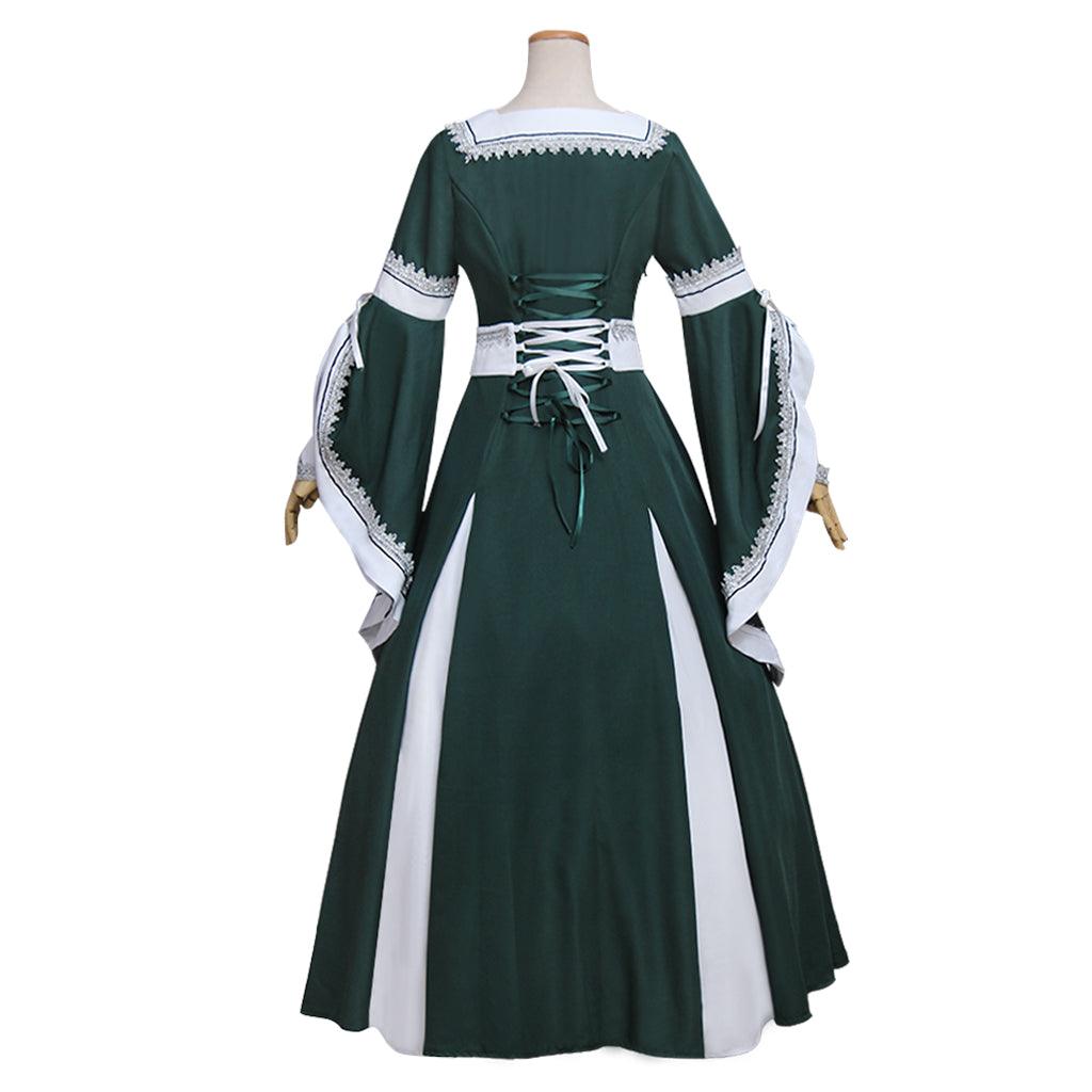 Halloween Costume for Women Cosplay Medieval Palace Princess Green Dress Renaissance Victorian Women Costume Cosplay Clothing