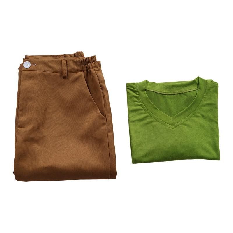 Shaggy Green Costume for Men – Halloween Cosplay Outfit with Shirt & Pants