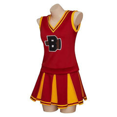 Sabrina Cheerleader Costume Cosplay Red High School Cheer Uniform Outfit for Women