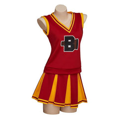 Sabrina Cheerleader Costume Cosplay Red High School Cheer Uniform Outfit for Women