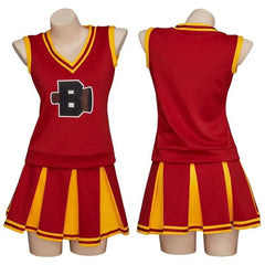 Sabrina Cheerleader Costume Cosplay Red High School Cheer Uniform Outfit for Women