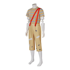 Mexican TV Play El Chavo Del Ocho Costume Men Stripe T Shirt Pants with Hat Full Set for Male Adult Halloween Outfits