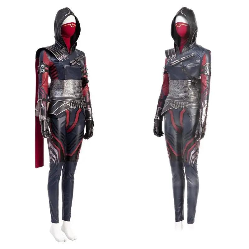 Game Apex Wraith Cosplay Costume Halloween Suit Women Evil Spirit Fighter  Battle Outfit With Mask  Accessories