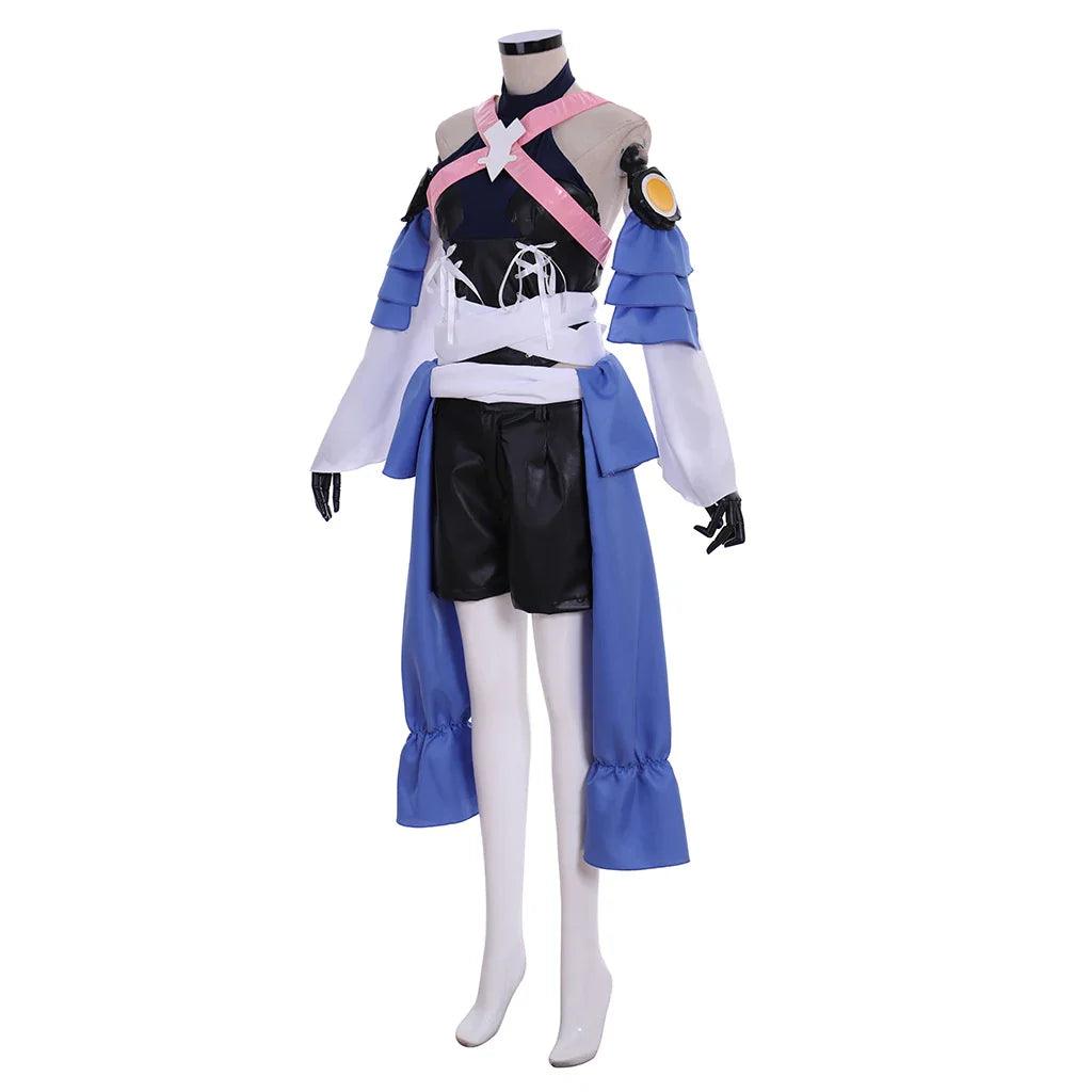 Game Aqua Cosplay Birth By Sleep Costume Women Sexy Black Uniform Suit with Accessories Halloween Party Comic Con Gown