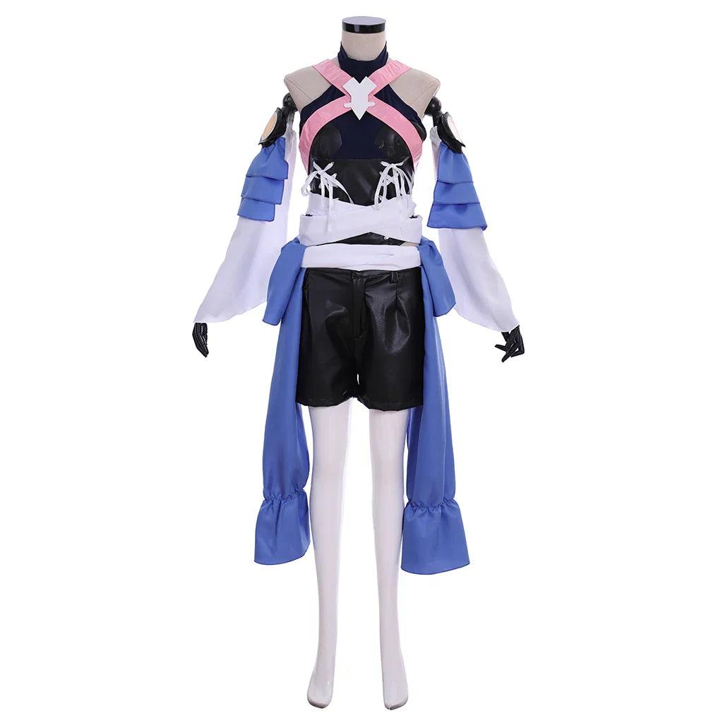 Game Aqua Cosplay Birth By Sleep Costume Women Sexy Black Uniform Suit with Accessories Halloween Party Comic Con Gown