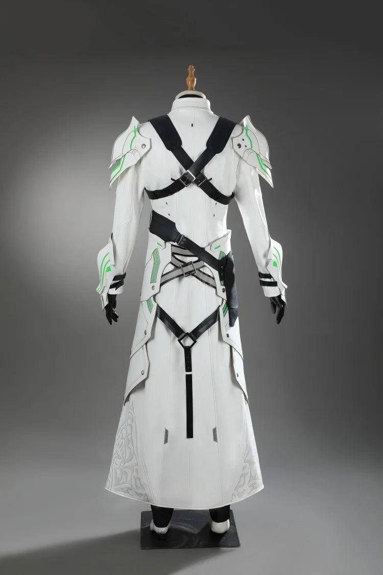 Game FFVII Youth Sephiroth Cosplay EC Costume Men Fantasia White Combat Uniform Full Set Halloween Carnival Party Warrior Suit