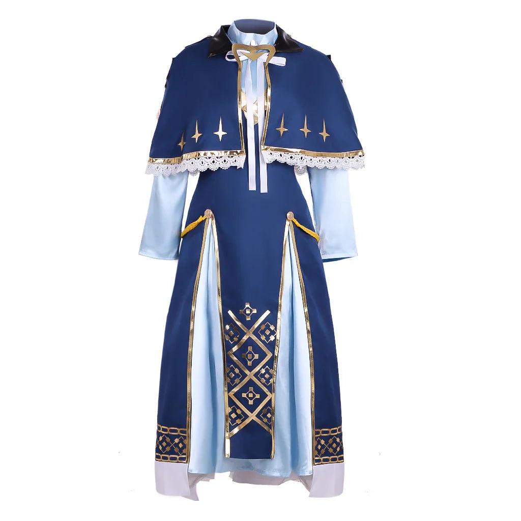 Game Fire Emblem Marianne Cosplay Costume Women Fancy Blue Uniform Dress Suit Halloween Party Comic Con Stage Show Outfits