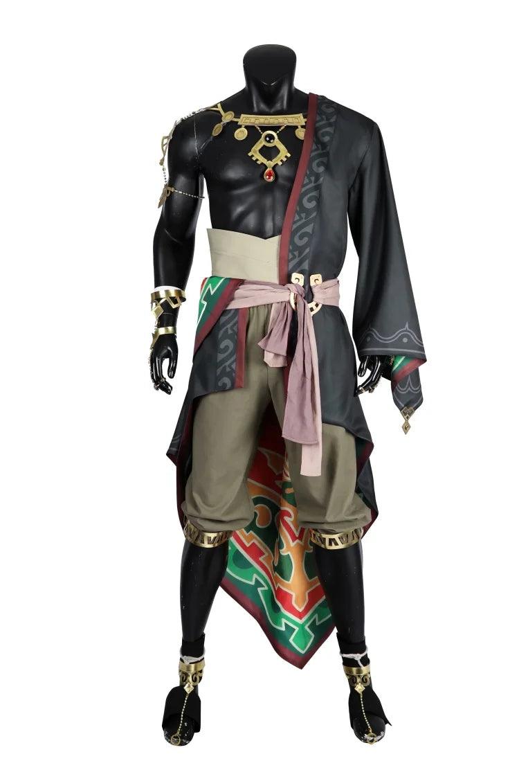 Ganondorf Cosplay Costume Men Fantasia Combat Uniform with Accessories Halloween Carnival Party Ganon Disguise Battle Suit