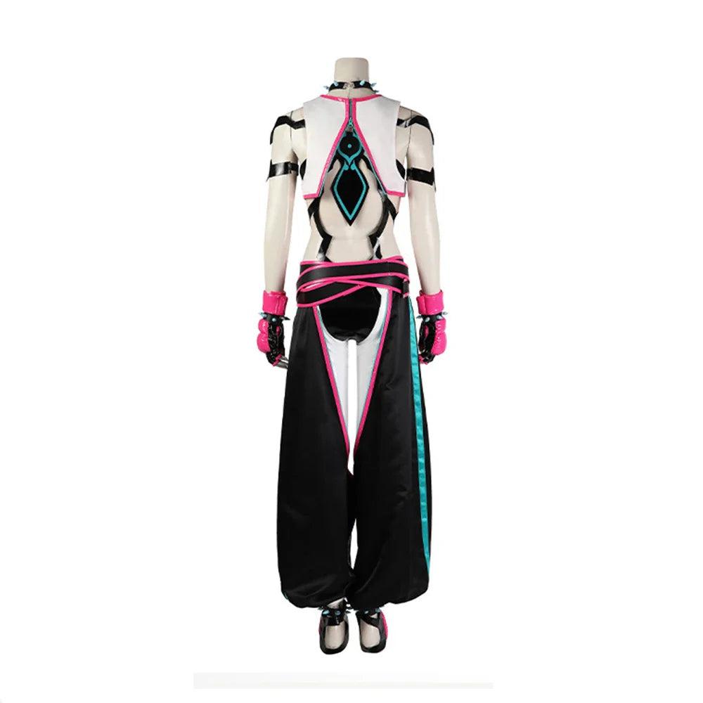 Juri Han Cosplay Fantasia Costume Women Sexy Combat Uniform Suit Halloween Carnival Party Disguise Streetwear