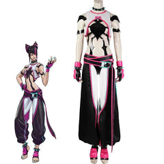 Juri Han Cosplay Fantasia Costume Women Sexy Combat Uniform Suit Halloween Carnival Party Disguise Streetwear