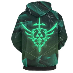 Game Link Cosplay Costume Adult Men 3D Print Pullover Halloween Carnival Party Sweatshirt Comic Con Hooded Coat Streetwear