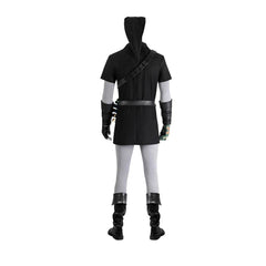 Game zelda Cosplay Dark Costume For Men Black Battle Uniform Full Set Halloween Carnival Party Warrior Disguise Suit