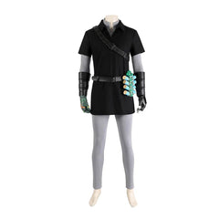 Game zelda Cosplay Dark Costume For Men Black Battle Uniform Full Set Halloween Carnival Party Warrior Disguise Suit