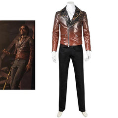 Game Luis Serro Cosplay Remake Costume For Men Punk Retro Jacket Shirt Pants Battle Uniform Suit Halloween Party Outfits