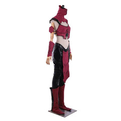 Mileena Cosplay Costume - Sexy Combat Suit with Mask for Women | Halloween & Carnival Outfit