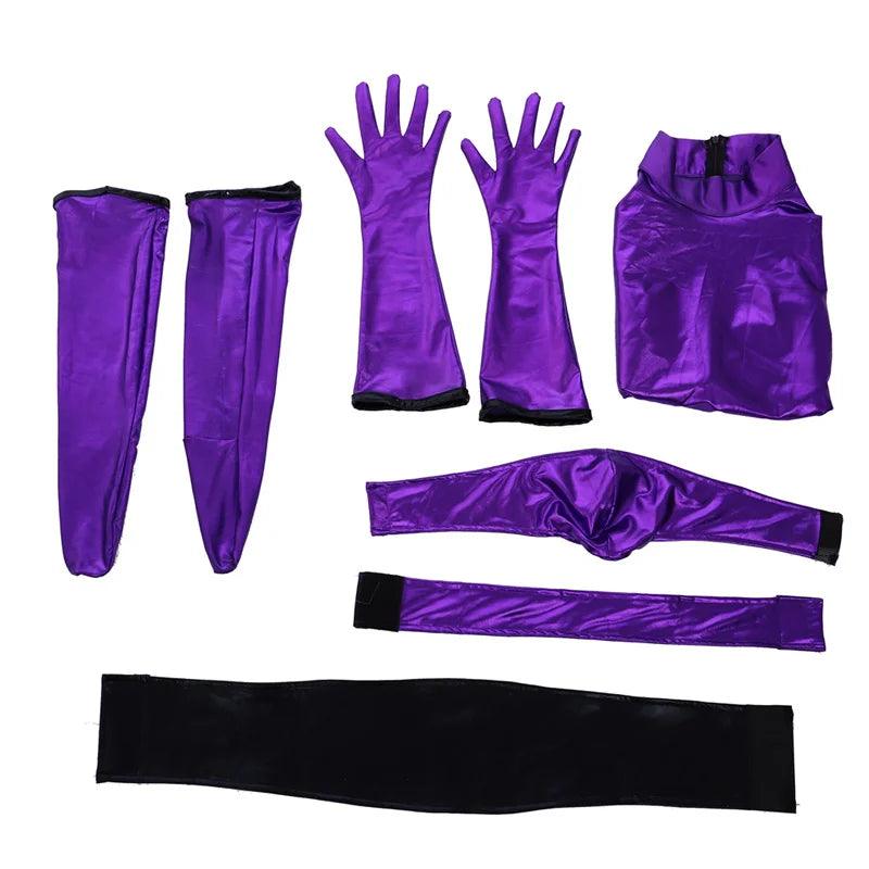 Mileena Cosplay Sexy Costume Purple Combat Suit for Women | Halloween Cosplay Outfits