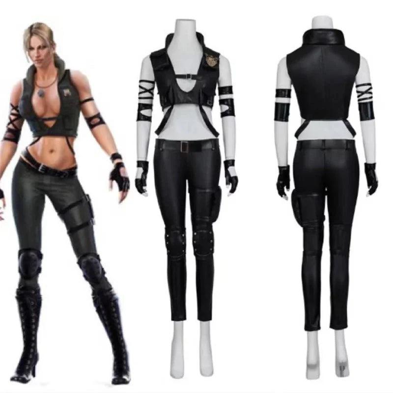 Mortal Kombat Sonya Blade Costume | Sexy Battle Suit for Adult Women | Halloween Cosplay Outfit