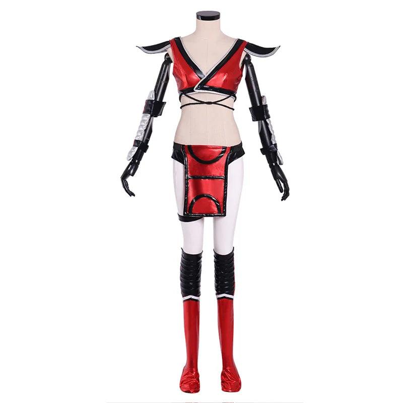 Mortal Kombat Skarlet Cosplay Costume Sexy Battle Suit for Women - Halloween Party Outfit