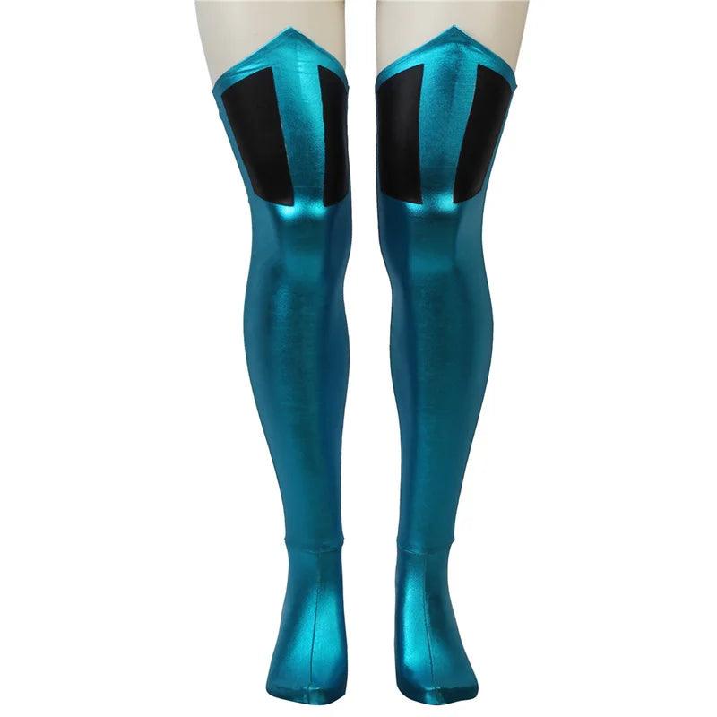 Game Mortal Kombat Kitana Costume - Sexy Cosplay Tights Battle Suit for Women | Full Adult Outfit for Halloween & Carnival