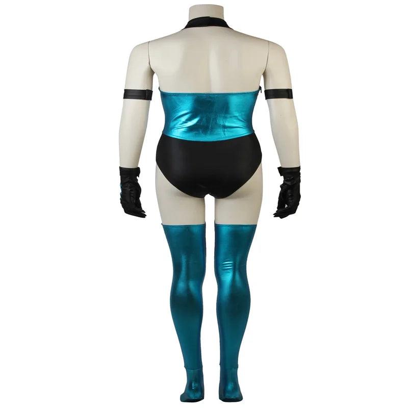 Game Mortal Kombat Kitana Costume - Sexy Cosplay Tights Battle Suit for Women | Full Adult Outfit for Halloween & Carnival