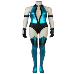 Game Mortal Kombat Kitana Costume - Sexy Cosplay Tights Battle Suit for Women | Full Adult Outfit for Halloween & Carnival