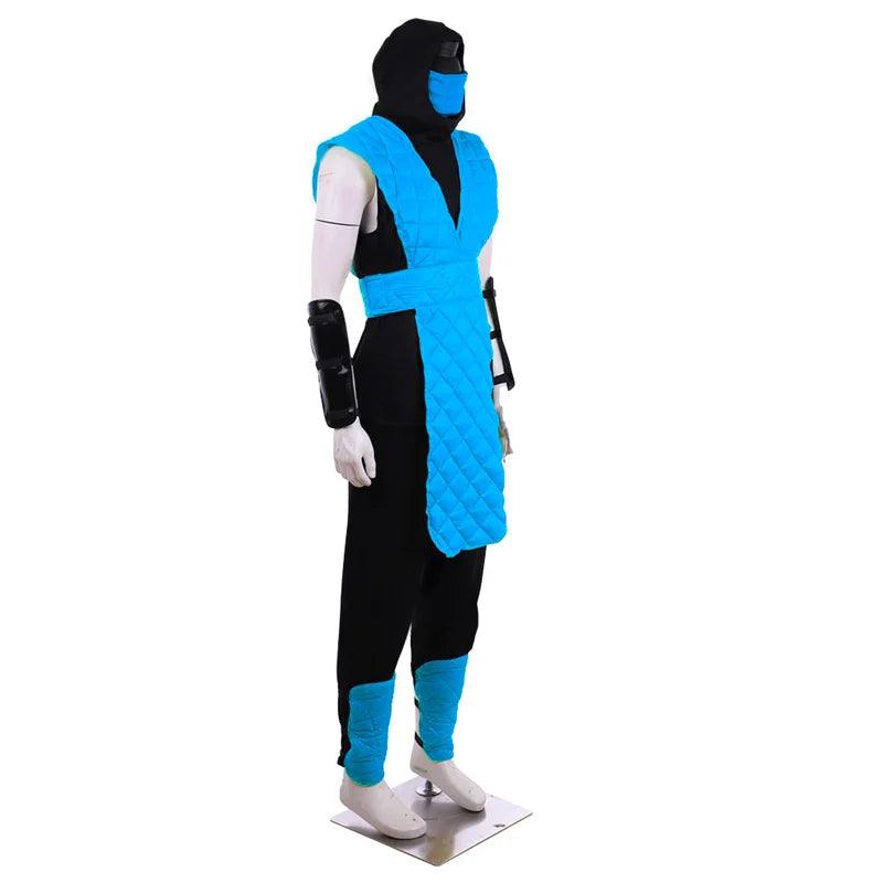 Mortal Kombat Scorpion and Sub-Zero Cosplay Costume - Men's Full Battle Suit for Halloween & Carnival