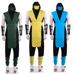 Mortal Kombat Scorpion and Sub-Zero Cosplay Costume - Men's Full Battle Suit for Halloween & Carnival