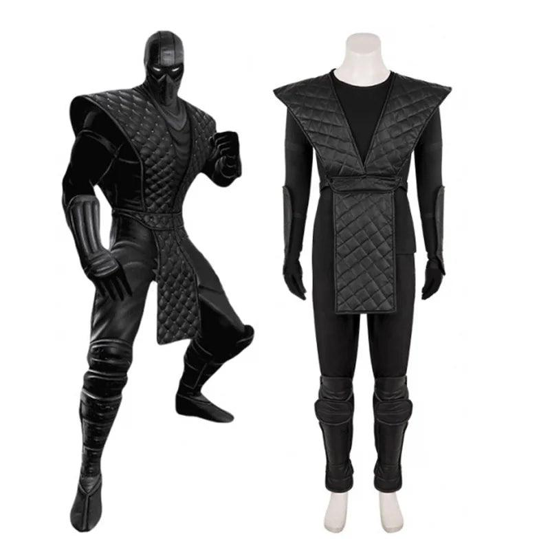 Noob Saibot Cosplay Costume | Mortal Kombat Game Black Full Set Halloween Carnival Suit for Adults