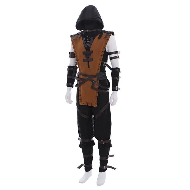 Scorpion Cosplay Costume for Adults - Mortal Kombat Halloween Full Set Outfit