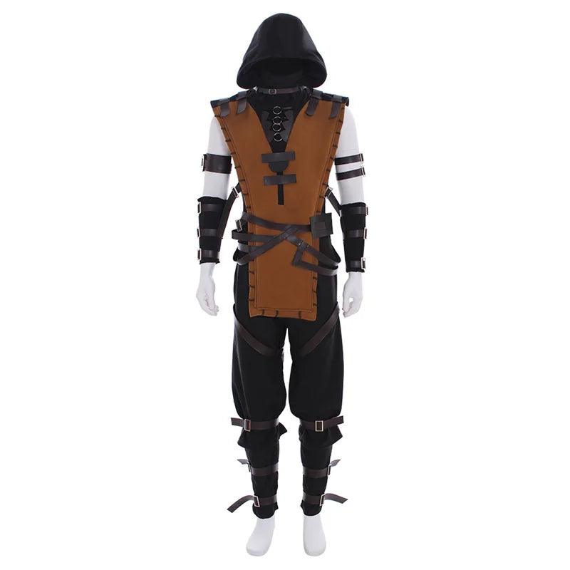 Scorpion Cosplay Costume for Adults - Mortal Kombat Halloween Full Set Outfit